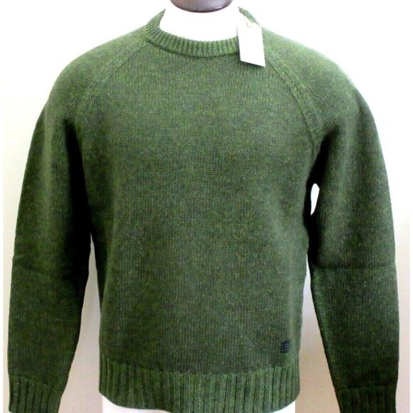 OOBE Brand Men's Edisto Crew Neck Virgin Wool Sweater Palma Green NWT Large - Picture 2 of 8